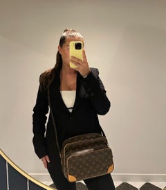 Louis Vuitton Brown Monogram Coated Canvas & Vachetta Leather Vintage Nile