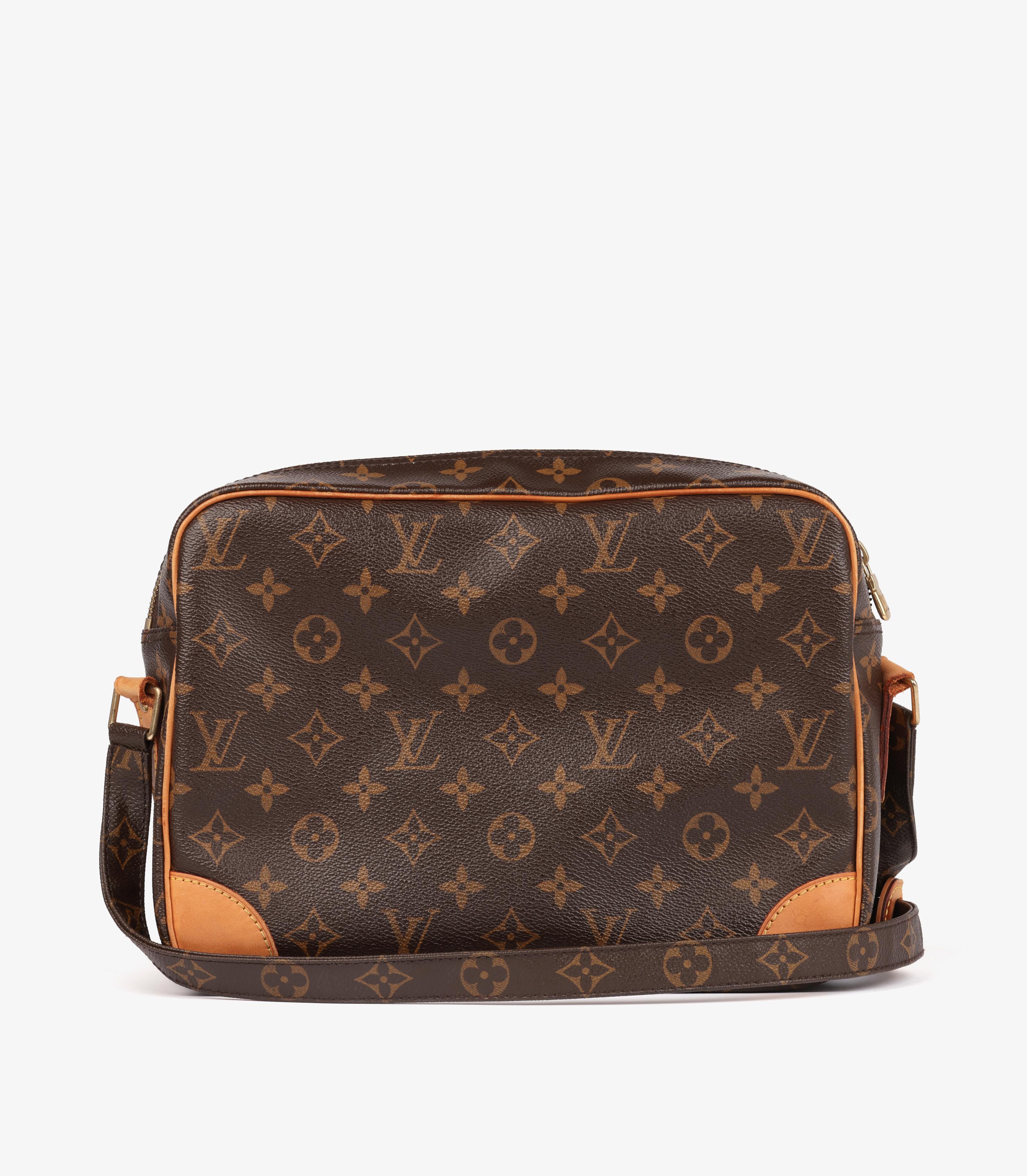 Louis Vuitton Brown Monogram Coated Canvas & Vachetta Leather Vintage Nile Bon état - En vente à Bishop's Stortford, Hertfordshire