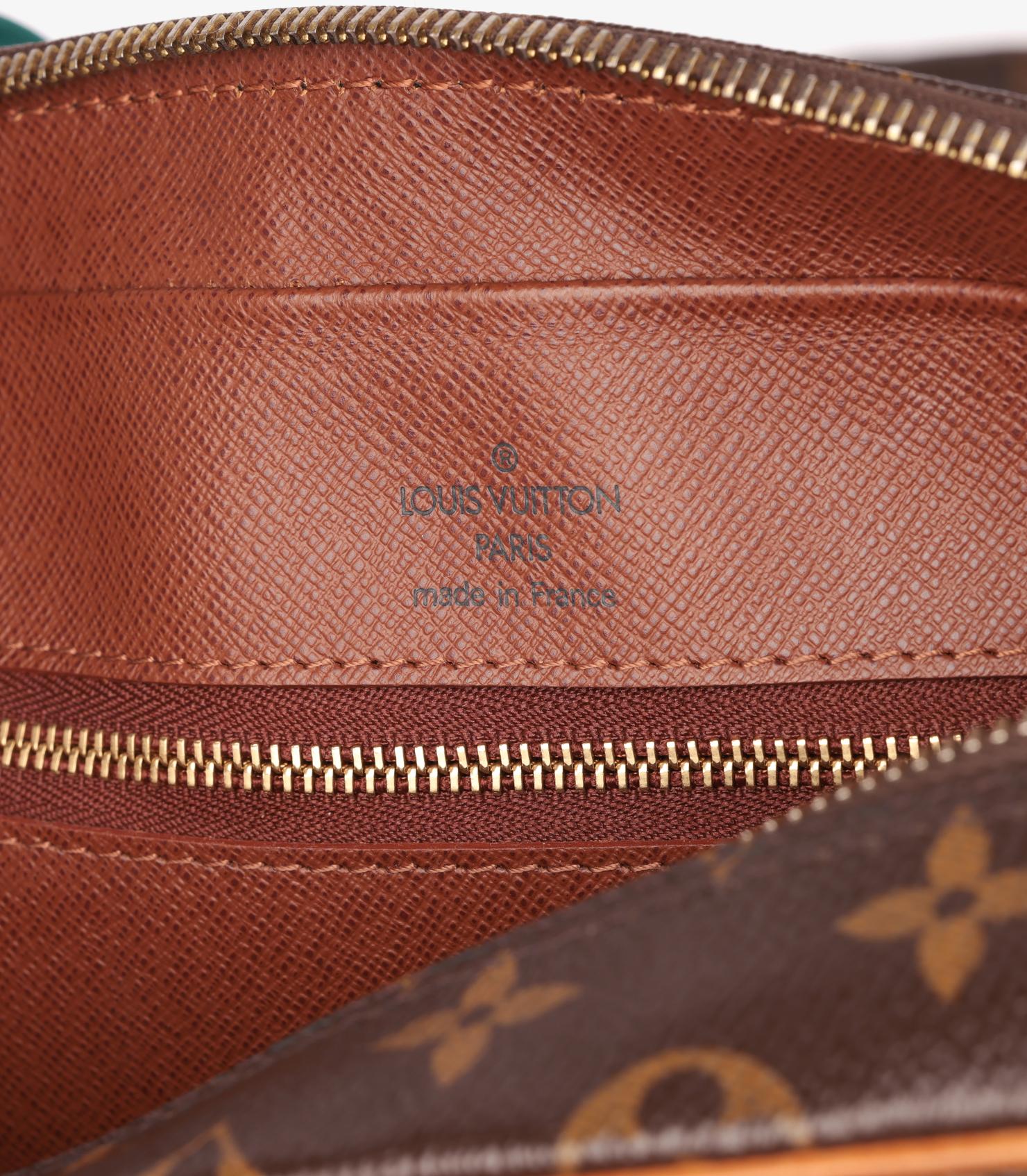Louis Vuitton Brown Monogram Coated Canvas & Vachetta Leather Vintage Nile en vente 1