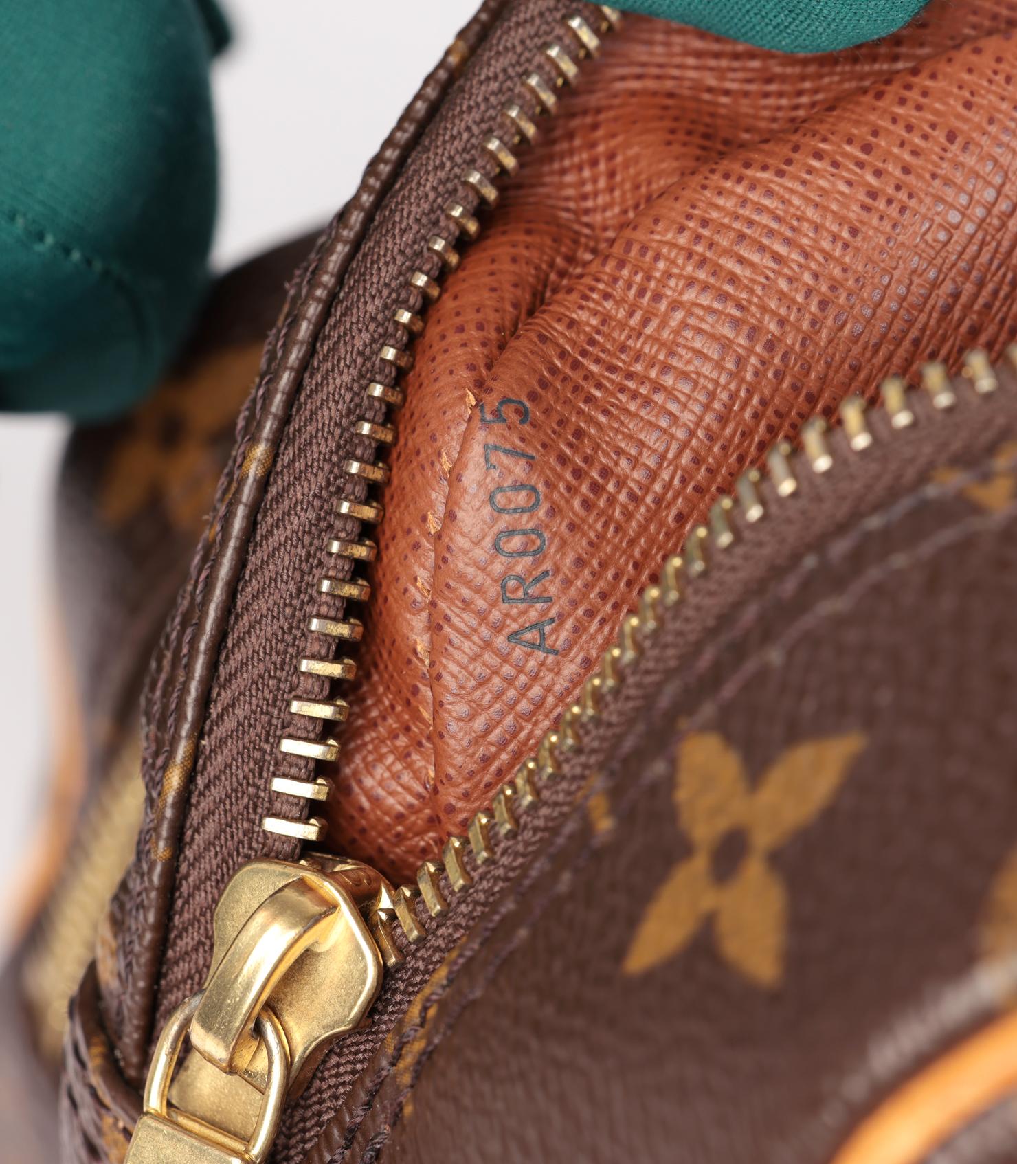 Louis Vuitton Brown Monogram Coated Canvas & Vachetta Leather Vintage Nile en vente 2