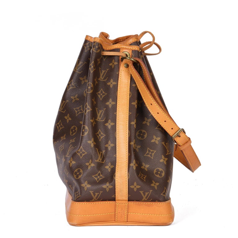 Louis Vuitton Brown Monogram Coated Canvas and Vachetta Leather Vintage  Petite Noé at 1stDibs