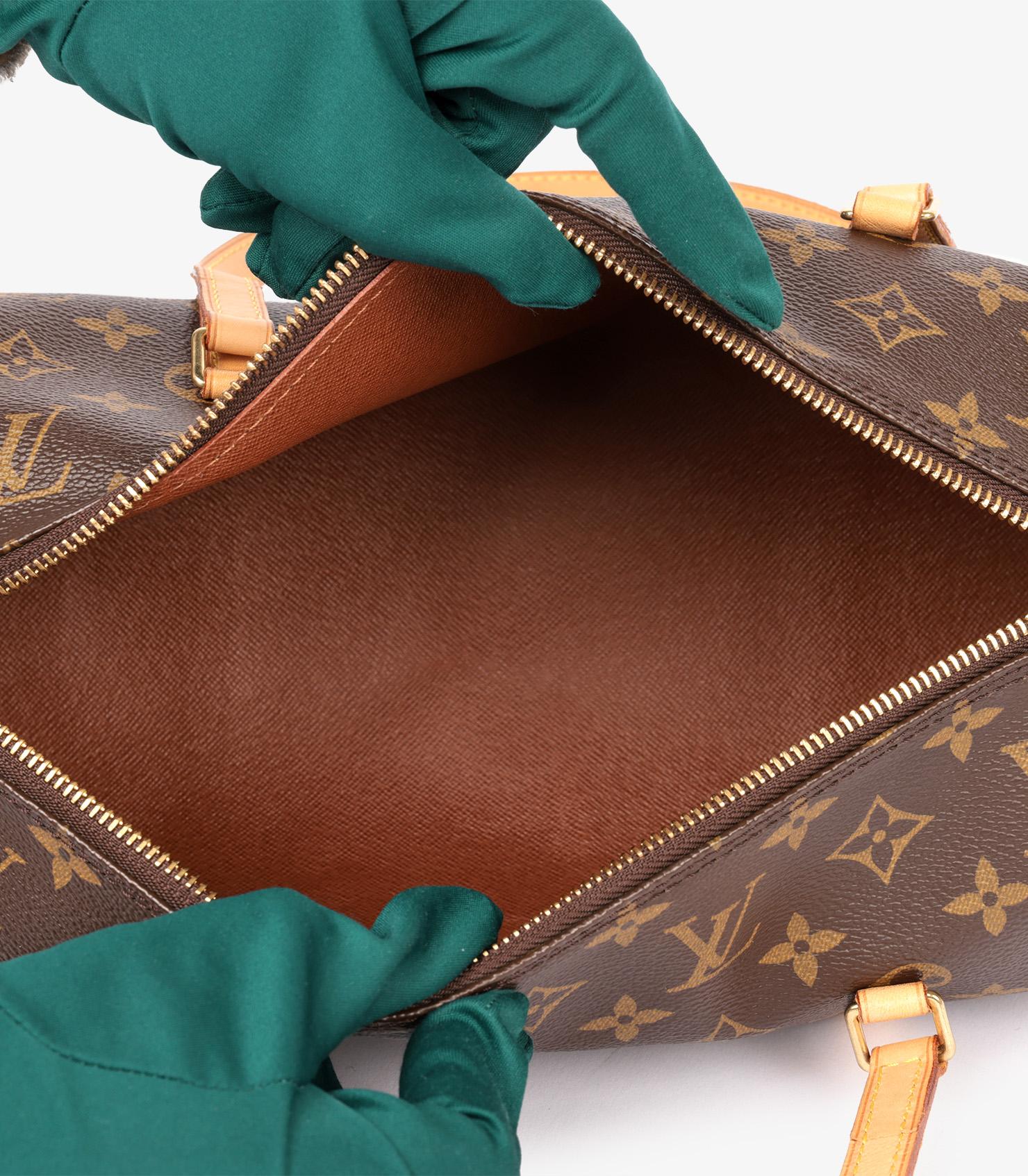 Louis Vuitton Brown Monogram Coated Canvas & Vachetta Leather Vintage Papillon 6
