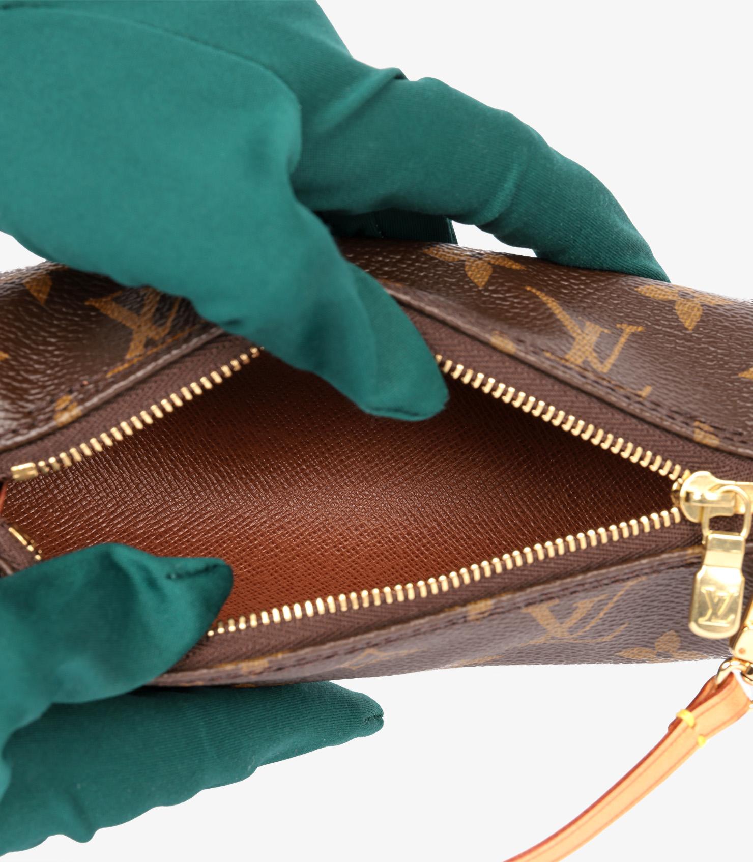 Louis Vuitton Brown Monogram Coated Canvas & Vachetta Leather Vintage Papillon 7
