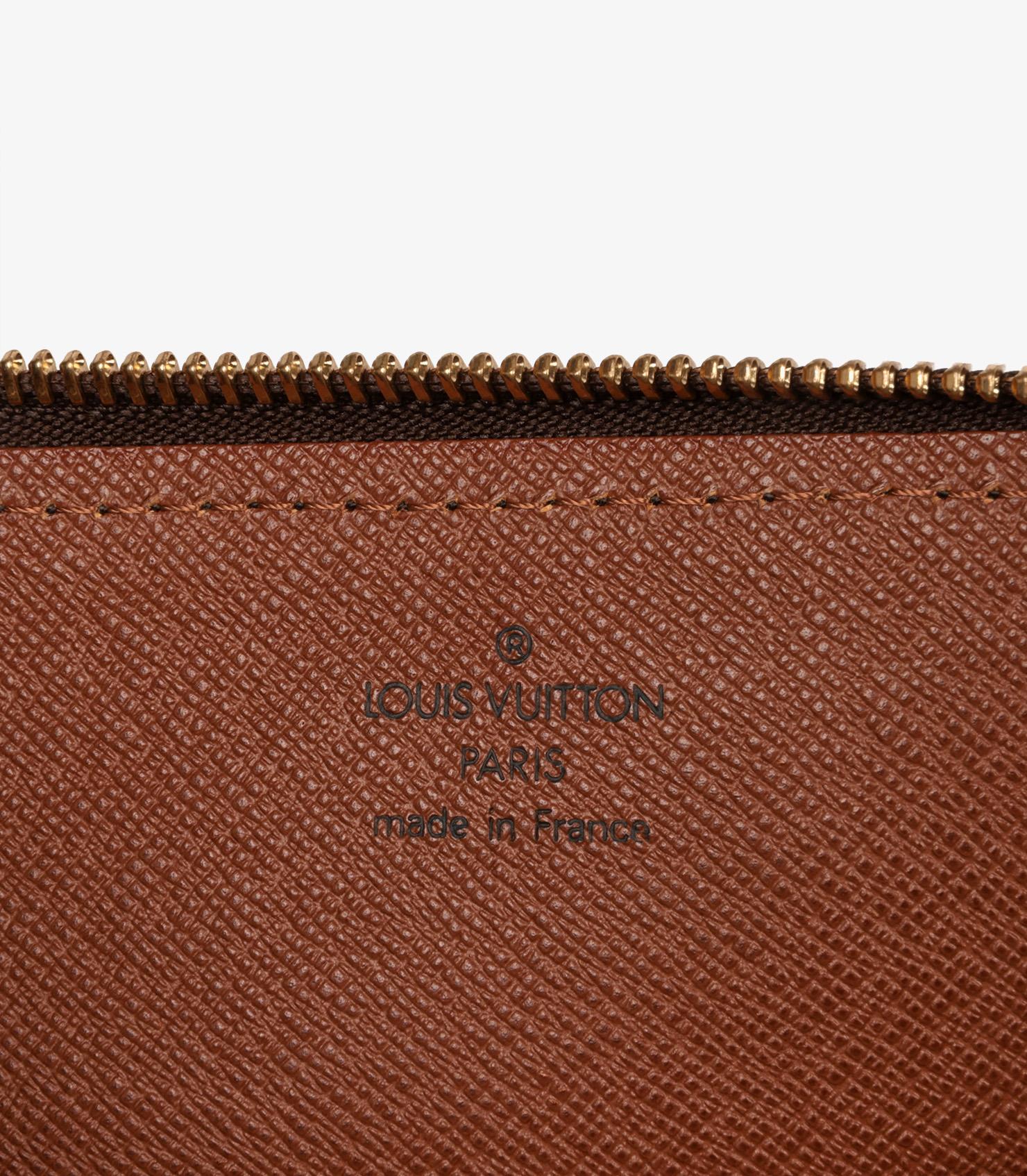 Louis Vuitton Brown Monogram Coated Canvas & Vachetta Leather Vintage Papillon 4
