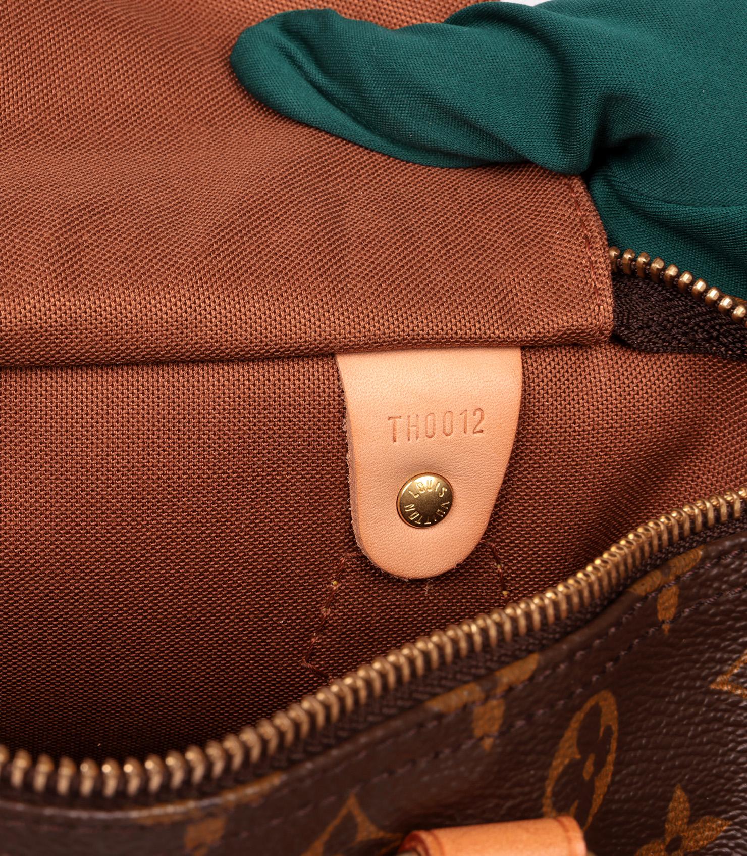 Louis Vuitton Brown Monogram Coated Canvas & Vachetta Leather Vintage Speedy 30 3