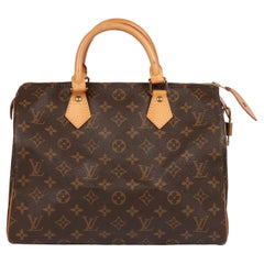 Louis Vuitton Brown Monogram Coated Canvas & Vachetta Leather Vintage Speedy 30