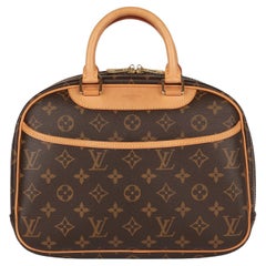 Louis Vuitton Brown Monogram Coated Canvas & Vachetta Leather Vintage Trouville