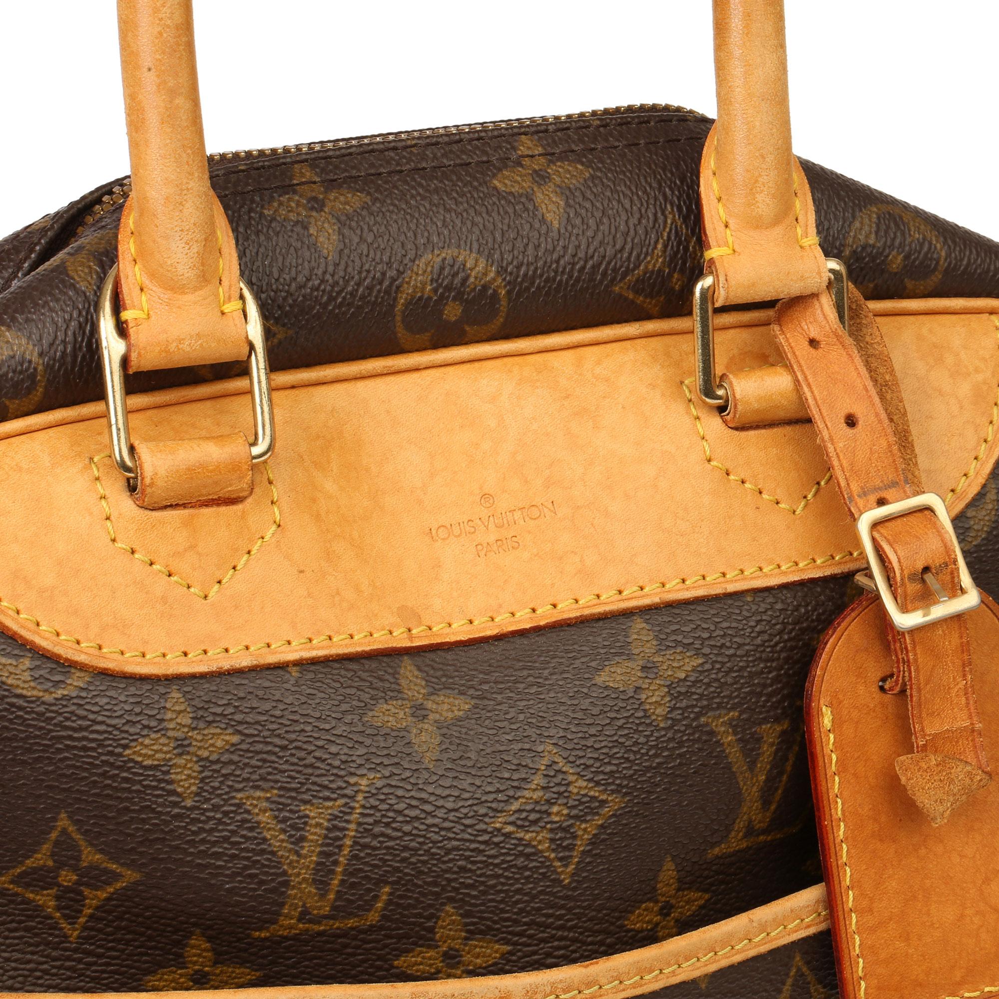 Louis Vuitton Brown Monogram Coated Canvas Vintage Deauville 2