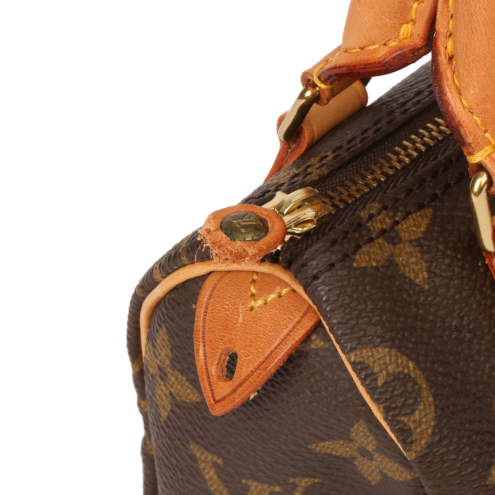 Louis Vuitton Brown Monogram Coated Canvas Vintage Mini HL Speedy 5