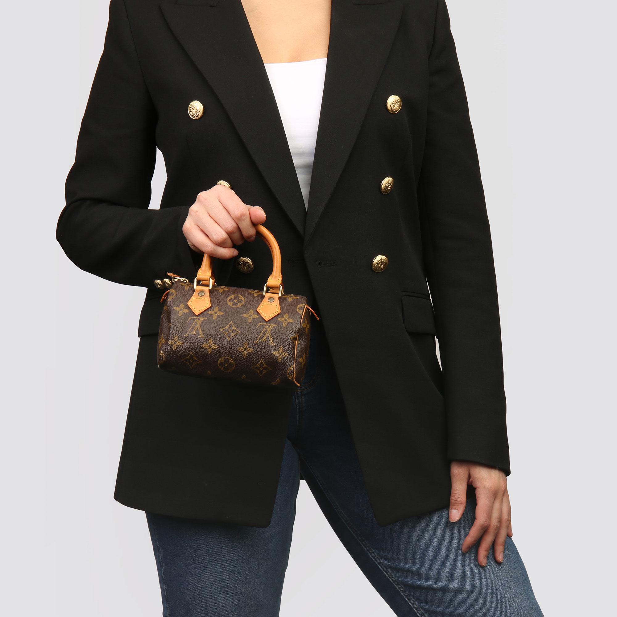Louis Vuitton Brown Monogram Coated Canvas Vintage Mini HL Speedy 6