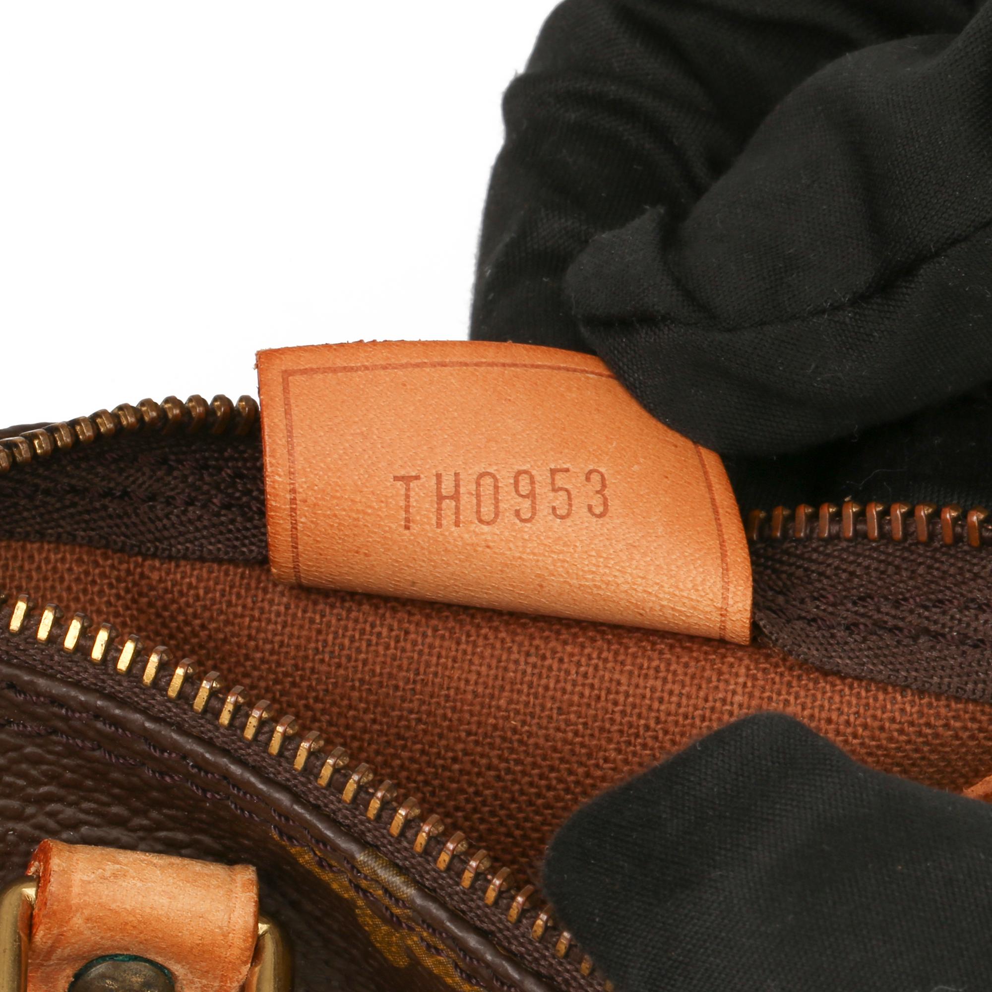 Louis Vuitton Brown Monogram Coated Canvas Vintage Mini HL Speedy 3