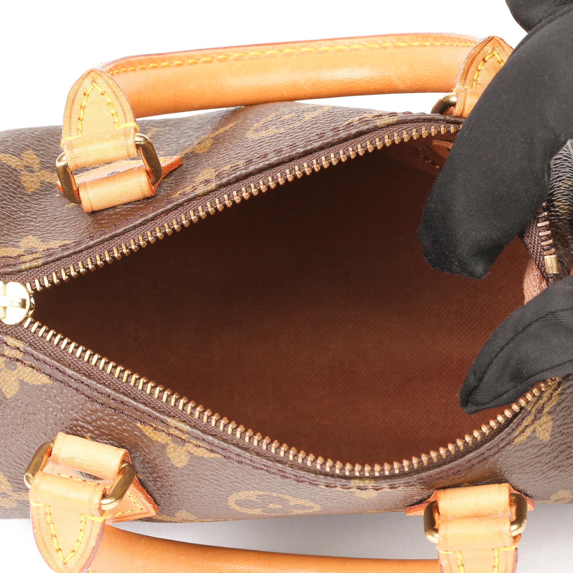 Louis Vuitton Brown Monogram Coated Canvas Vintage Mini HL Speedy 4