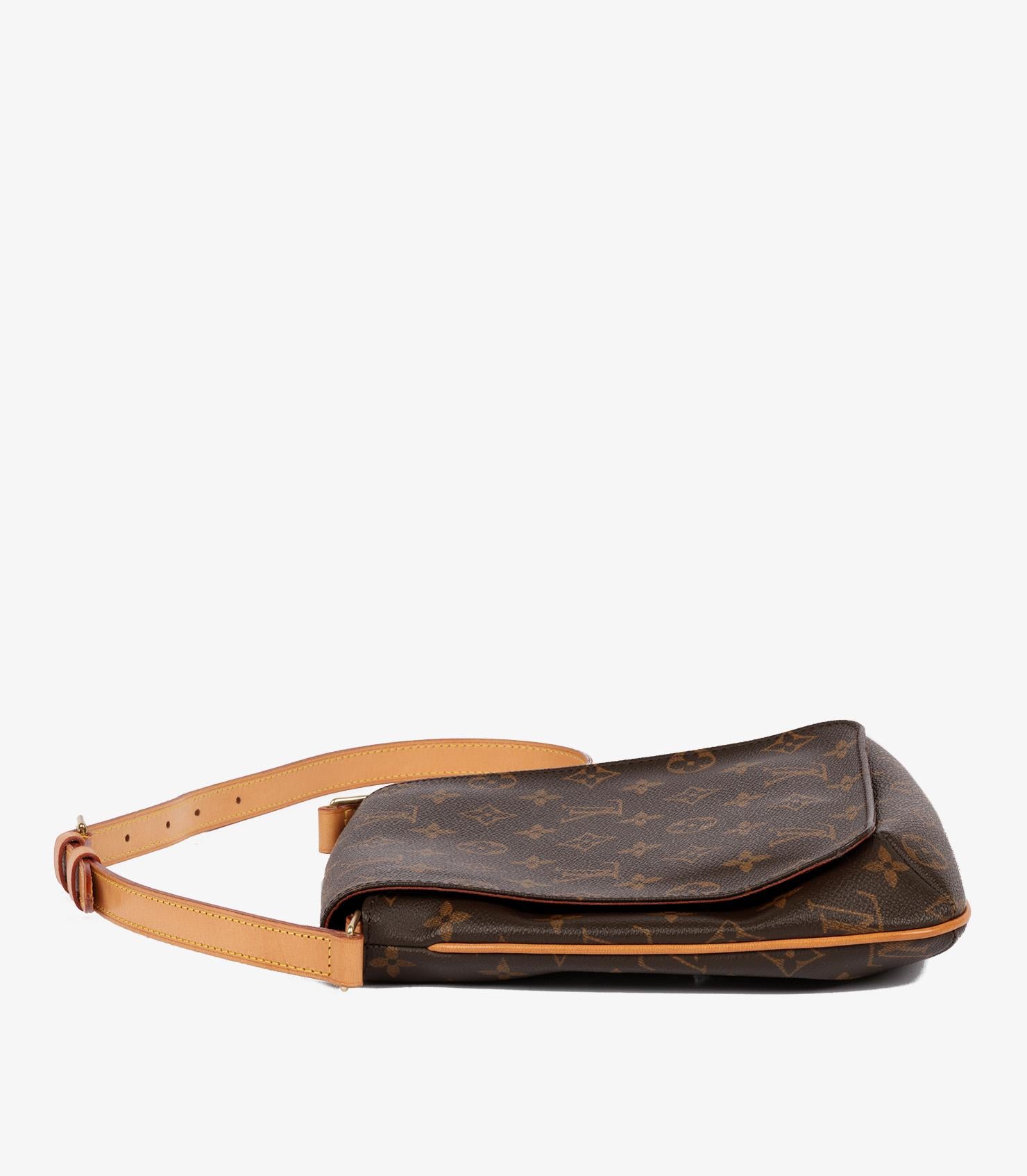 Black Louis Vuitton Brown Monogram Coated Canvas Vintage Musette Salsa PM