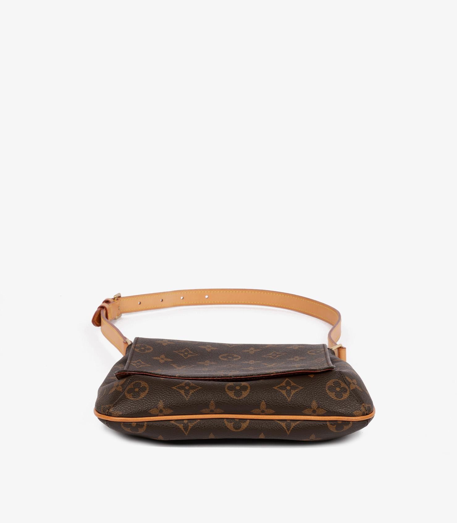 Louis Vuitton Brown Monogramm beschichtetem Segeltuch Vintage Musette Salsa PM für Damen oder Herren im Angebot