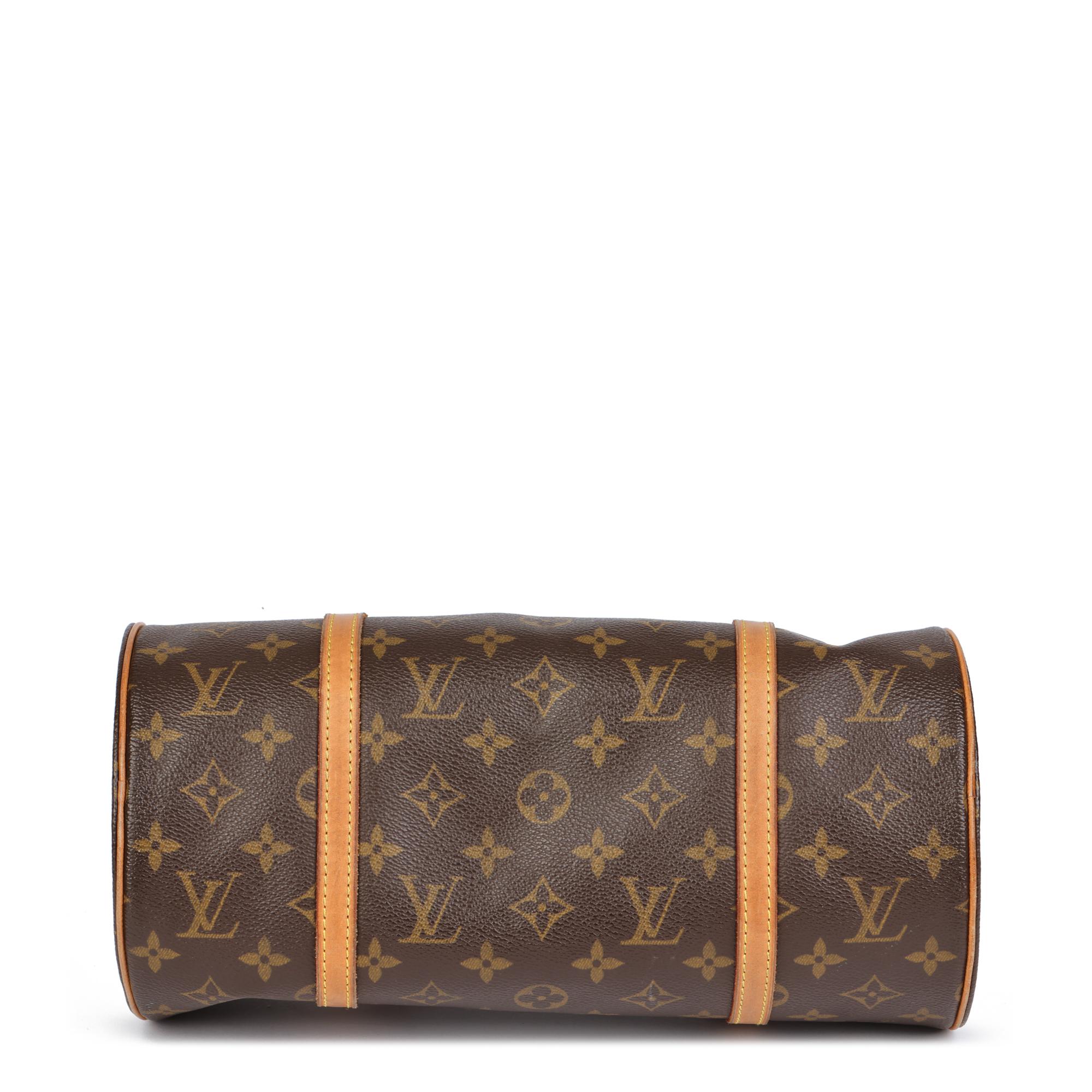 LOUIS VUITTON Brown Monogram Coated Canvas Vintage Papillon 30 Set 2