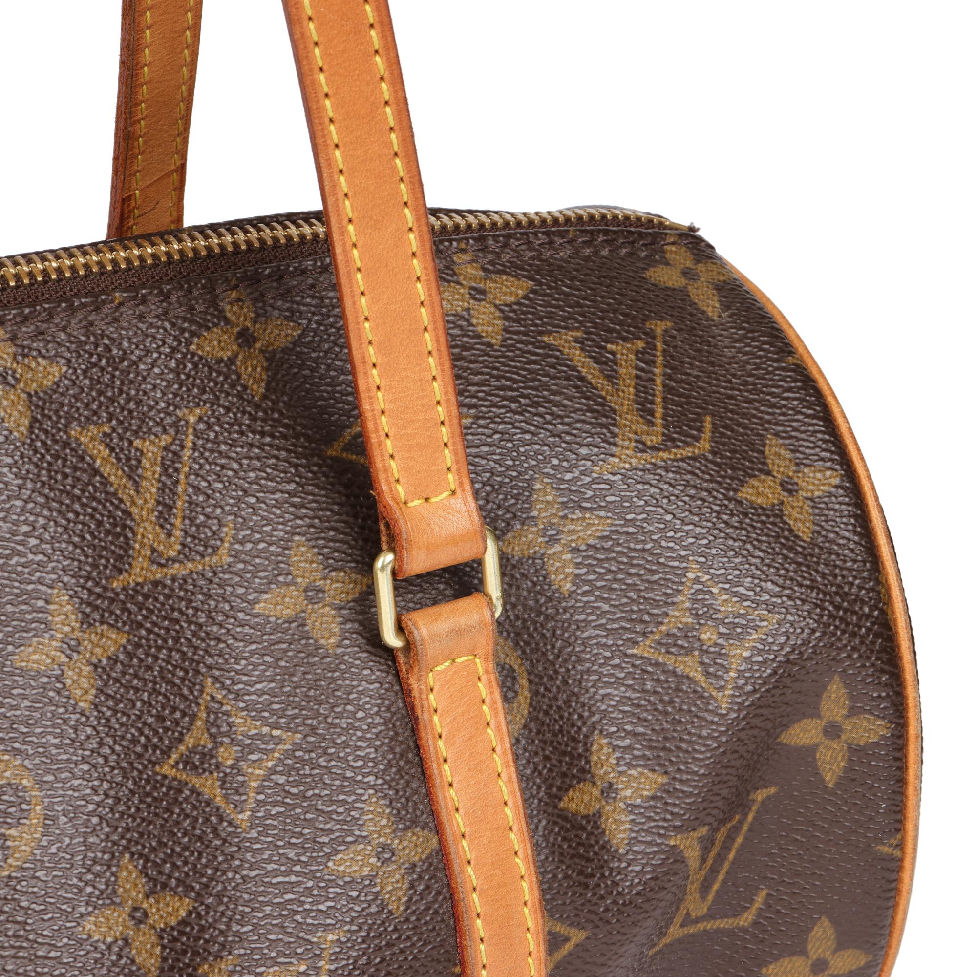 LOUIS VUITTON Brown Monogram Coated Canvas Vintage Papillon 30 Set 4