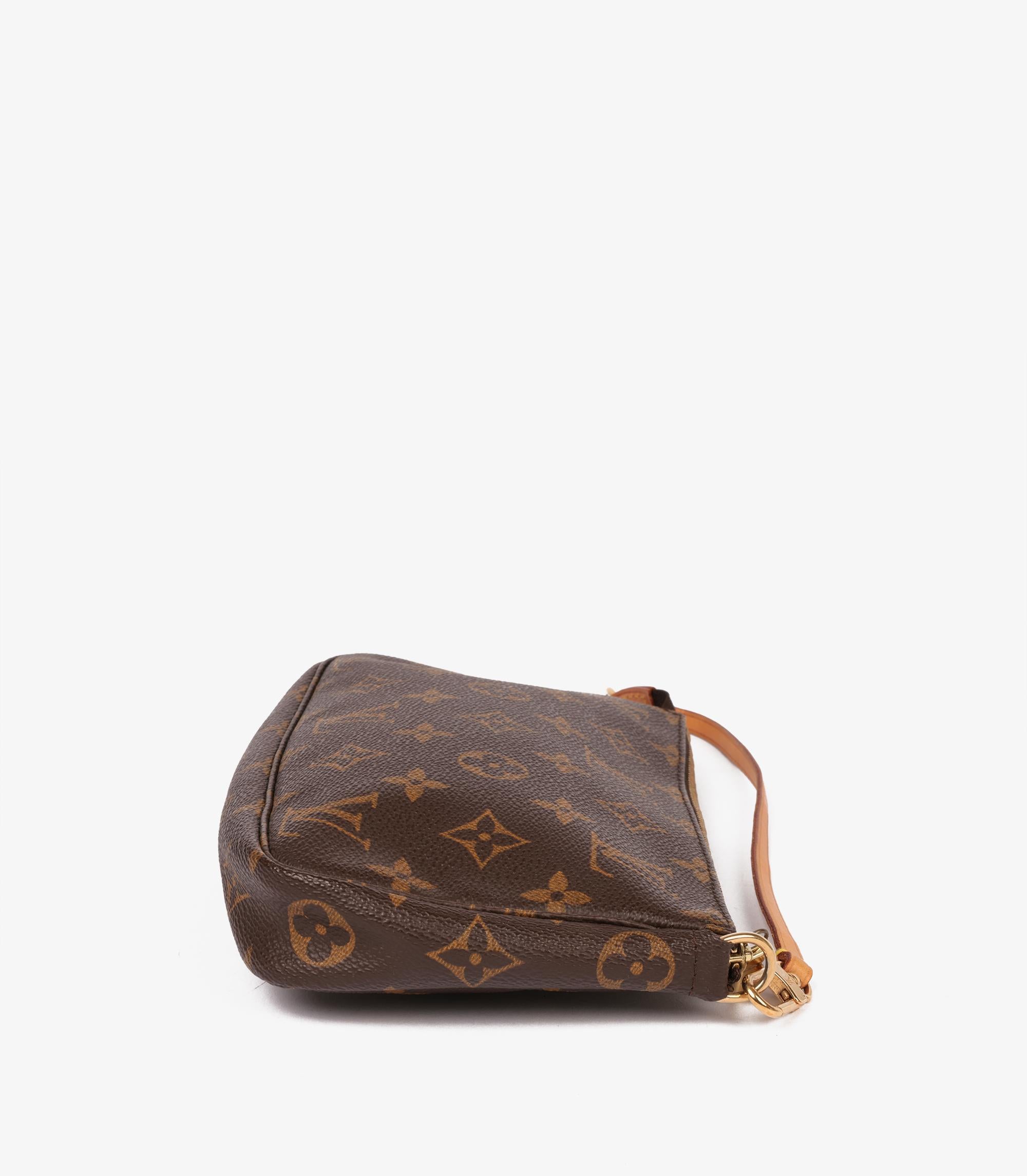 Louis Vuitton Brown Monogram Coated Canvas Vintage Pochette Accessoires 1
