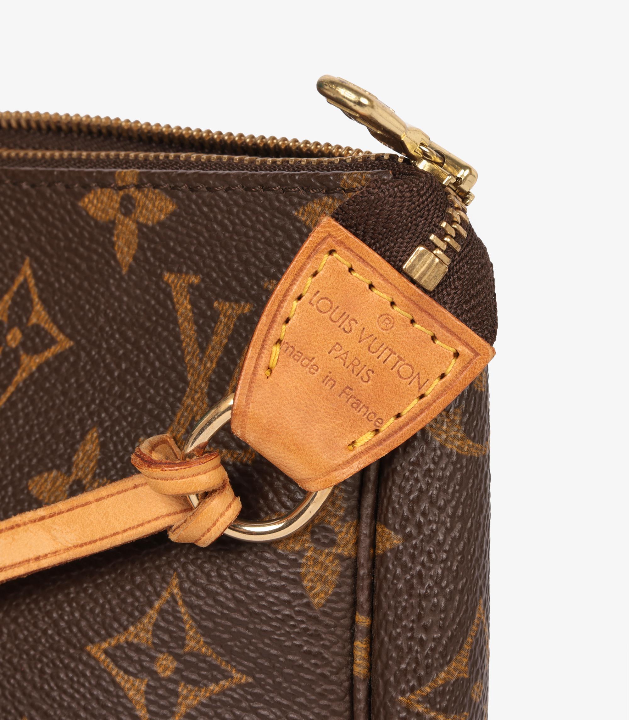 Louis Vuitton Brown Monogram Coated Canvas Vintage Pochette Accessoires 3