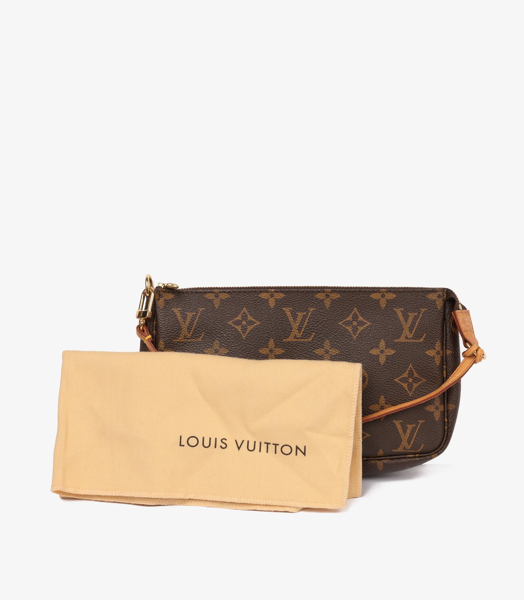 Louis Vuitton Brown Monogram Coated Canvas Vintage Pochette Accessoires 4