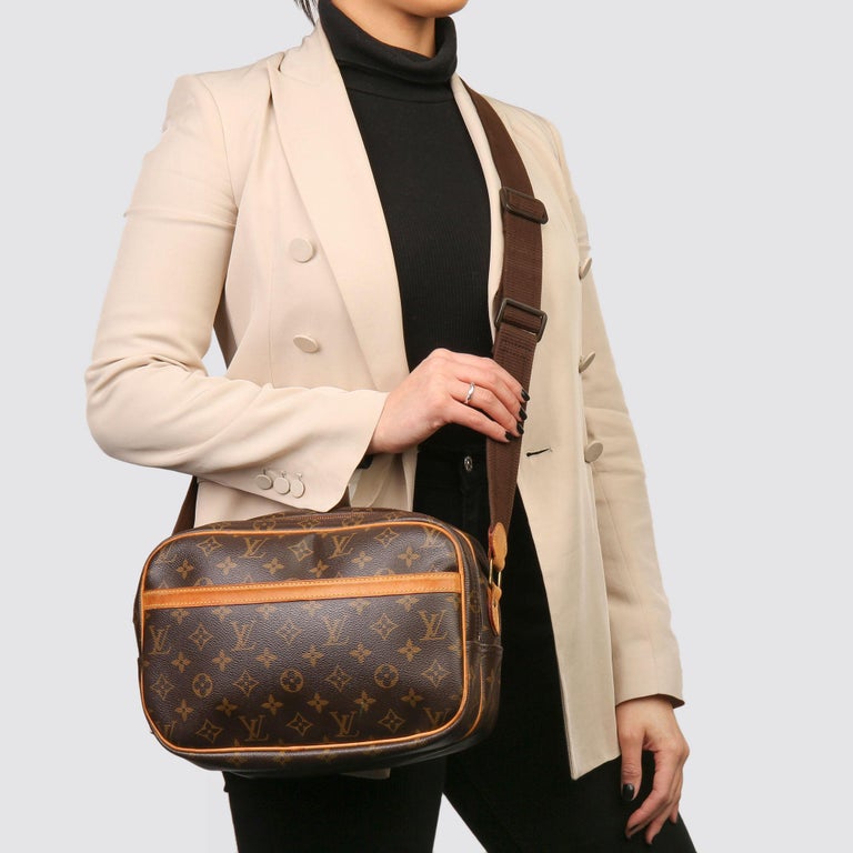 Louis Vuitton Brown Monogram Coated Canvas Vintage Reporter PM at 1stDibs