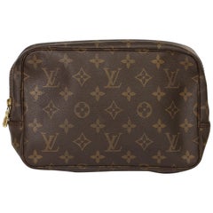 Louis Vuitton Brown Monogram Coated Canvas Retro Trousse Toilette 23