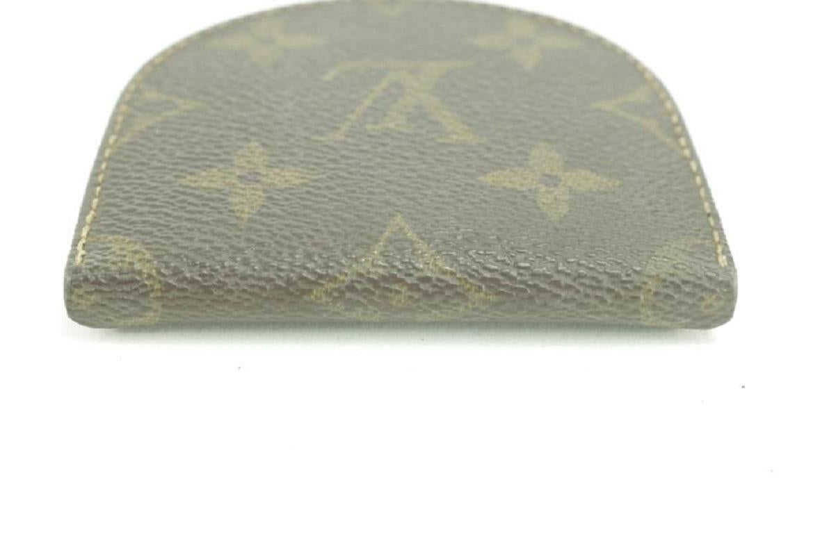 Louis Vuitton Brown Monogram Coin Pouch Small Purse 12lk0128 Wallet For Sale 2