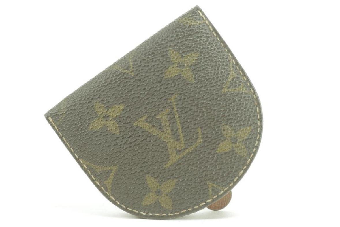 Louis Vuitton Brown Monogram Coin Pouch Small Purse 12lk0128 Wallet For Sale 4