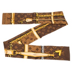 Louis Vuitton Brown Monogram Confidential Silk Bandeau