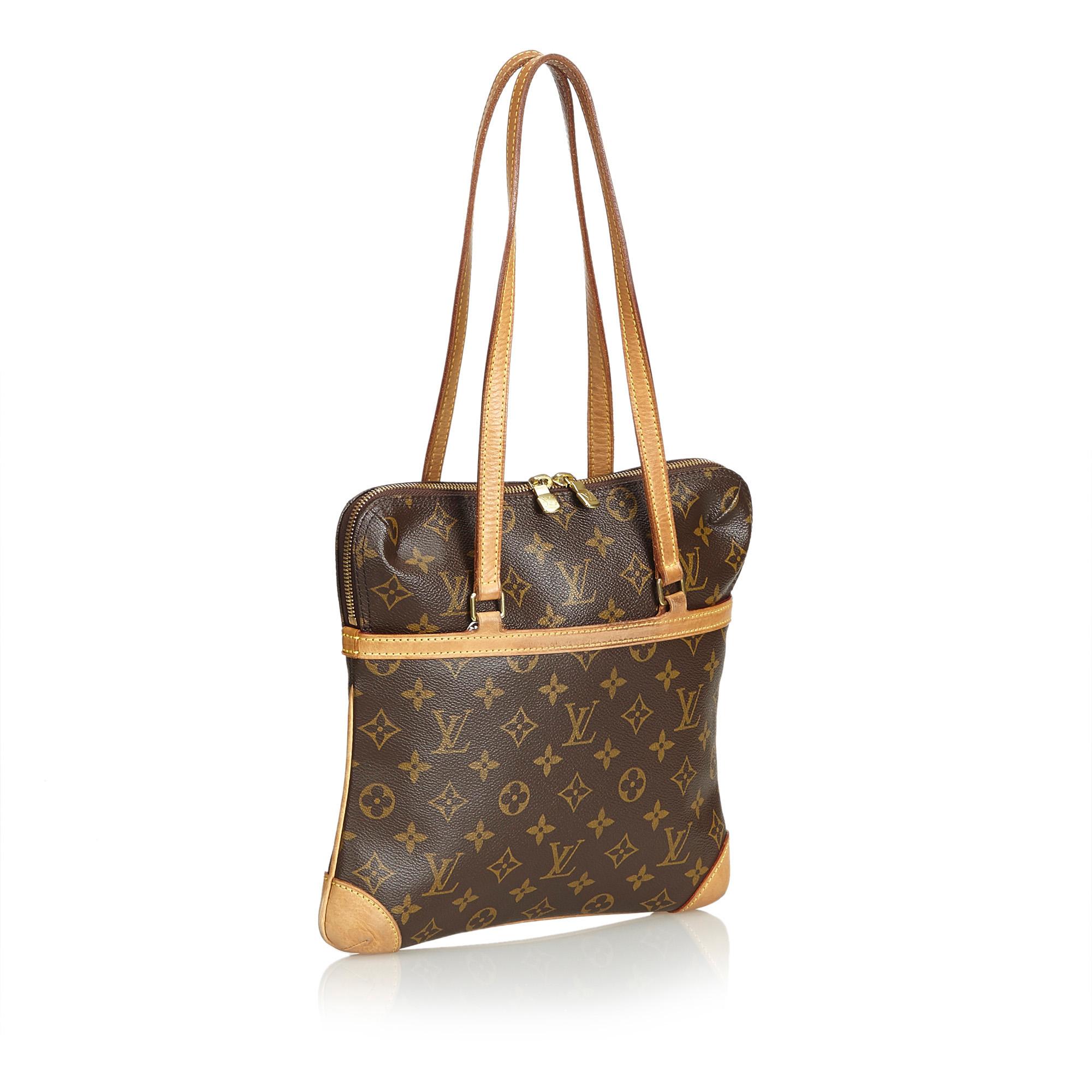 The Coussin GM features a monogram canvas body, exterior open pocket, flat leather straps, top zip closure, and interior slip pocket. It carries as B condition rating.

Inclusions: 
This item does not come with inclusions.


Louis Vuitton pieces do