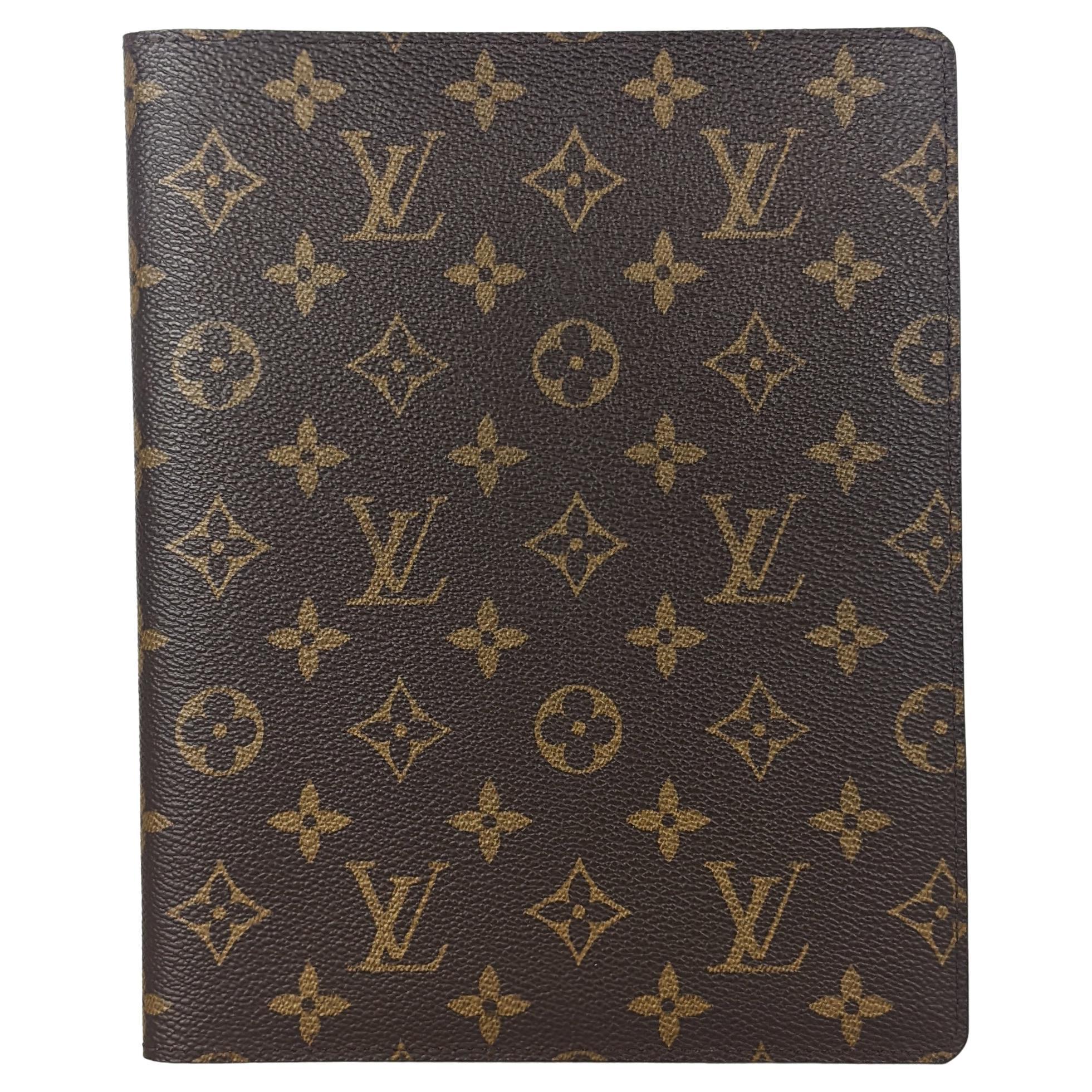 Louis Vuitton Brown Monogram Desk Agenda Cover