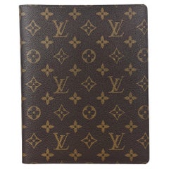 Brauner Monogramm-Schreibtisch- Agenda-Deckel von Louis Vuitton