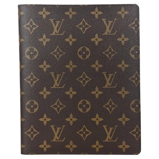 Louis Vuitton VINTAGE LOT VUITTON OFFICE AGENDA COVER + MONOGRAM