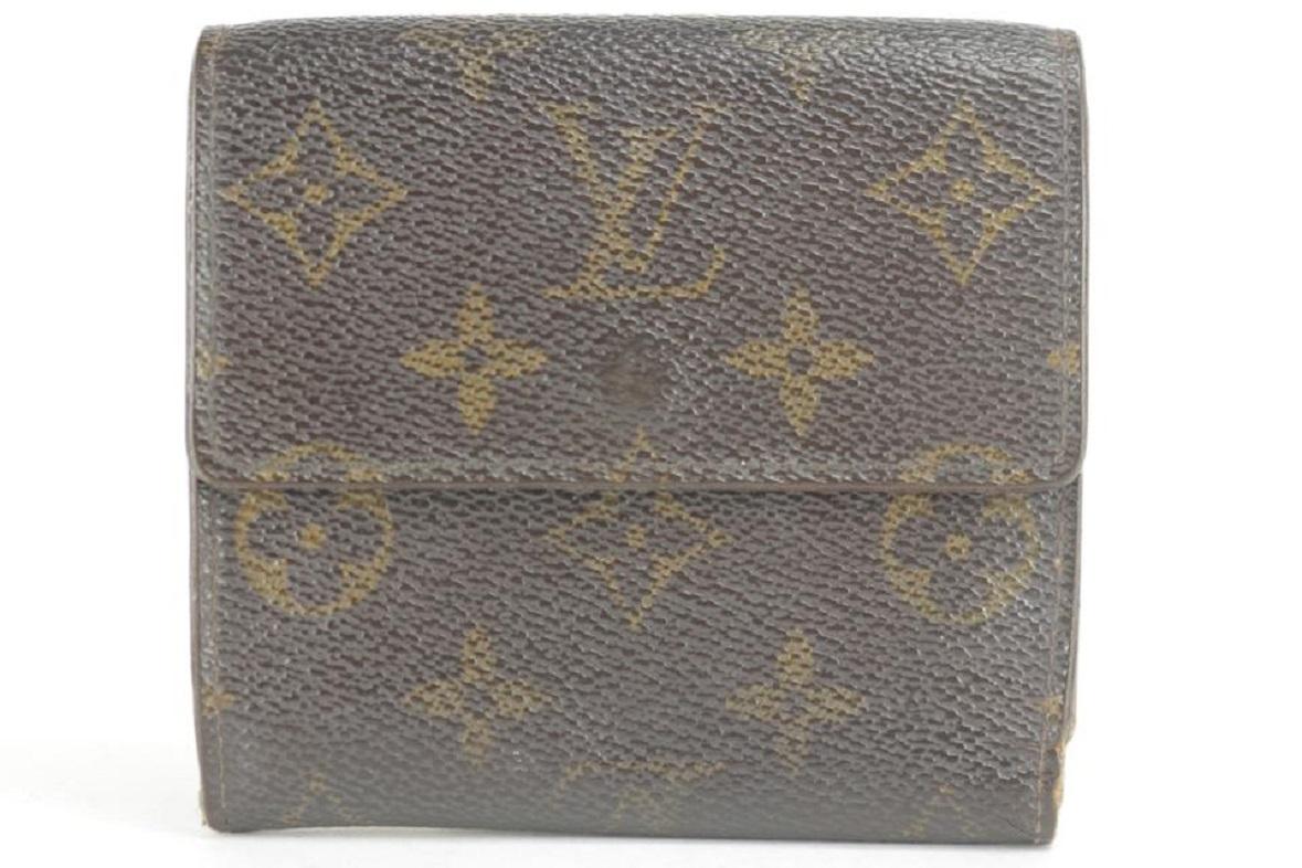 Louis Vuitton Brown Monogram Elise Snap Double Sided Square Compact 3lk1210 For Sale 5