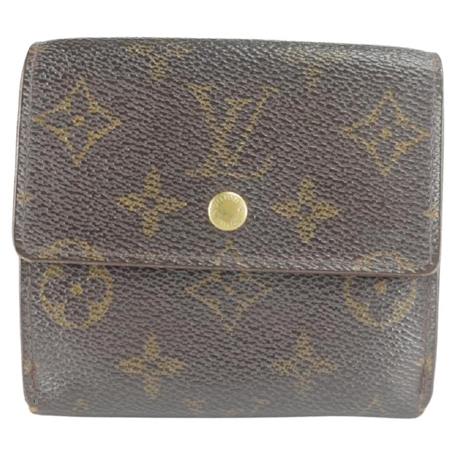 Louis Vuitton Brown Monogram Elise Snap Double Sided Square Compact 3lk1210 For Sale