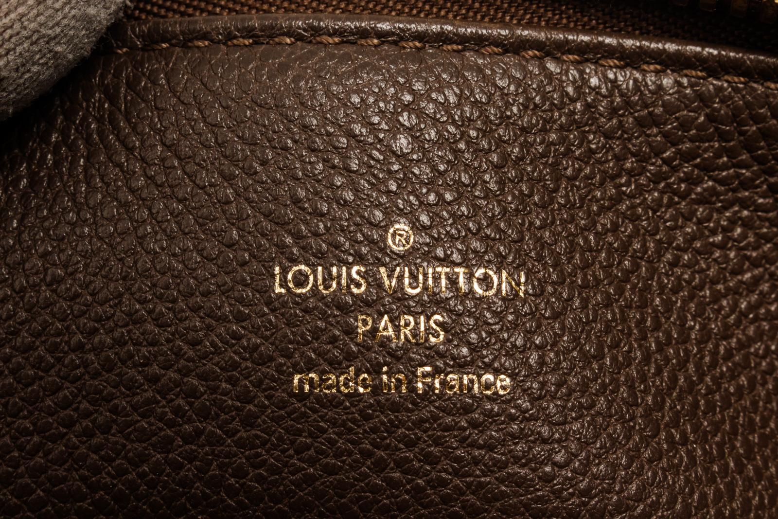 Louis Vuitton Brown Monogram Empreinte Audacieuse MM Hobo Bag For Sale 1