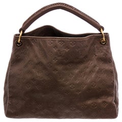 Louis Vuitton Brown Monogram Empreinte Leather Artsy MM Shoulder Bag