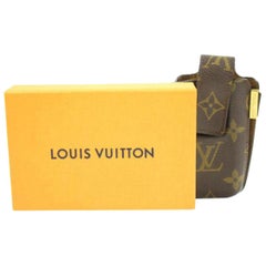 Louis Vuitton Brown Monogram Etui Mobile Case 27lva3117