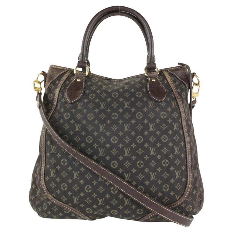 Louis Vuitton Fusain Brown Monogram Mini Lin Idylle Ballade Hobo Bag  3LZ1022 at 1stDibs