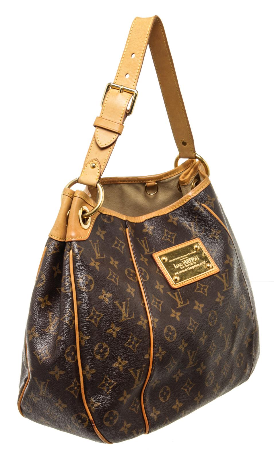 Black Louis Vuitton Brown Monogram Galliera PM Hobos Bag For Sale