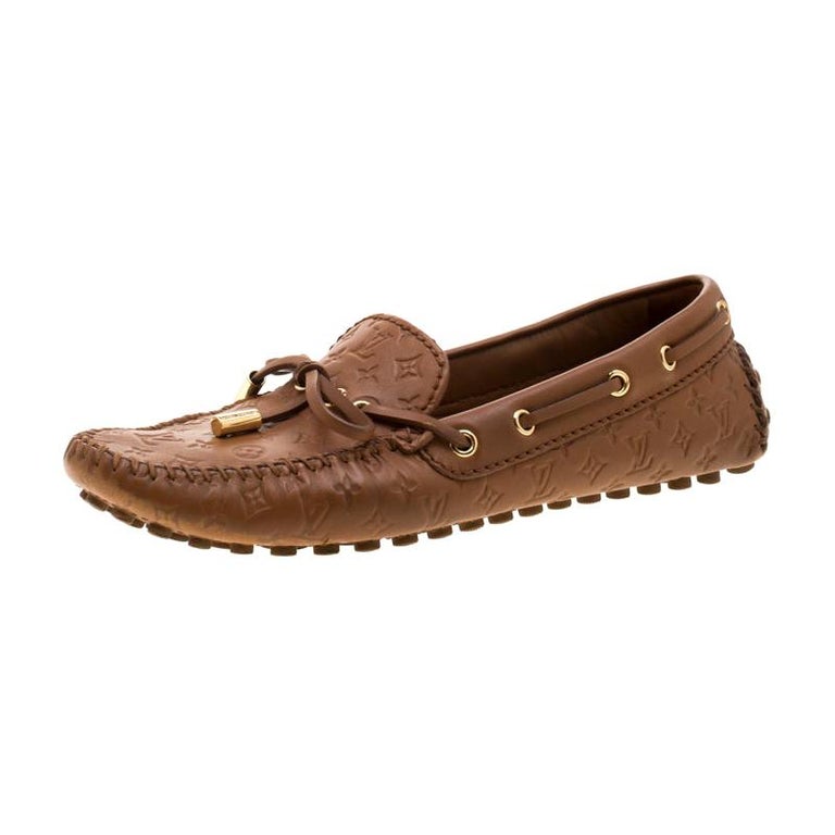 brown louis vuitton loafers