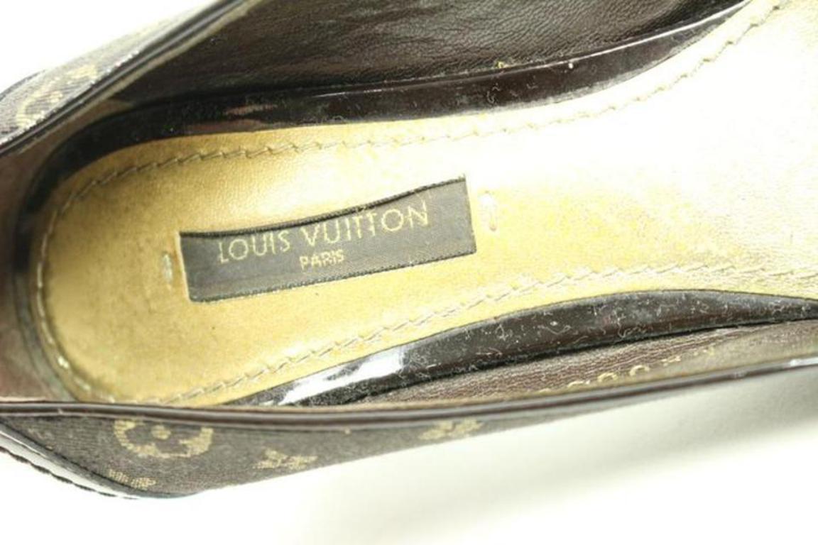 Louis Vuitton Brown Monogram Heels (Us 34) Lvlm2 Pumps For Sale 4
