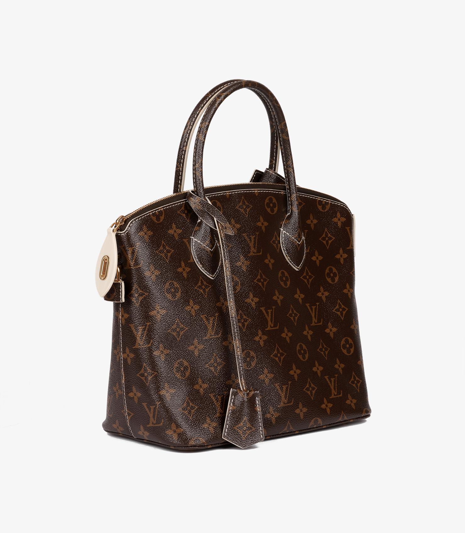 Noir Louis Vuitton Brown Monogram High Shine Coated Canvas Fetish Lockit en vente