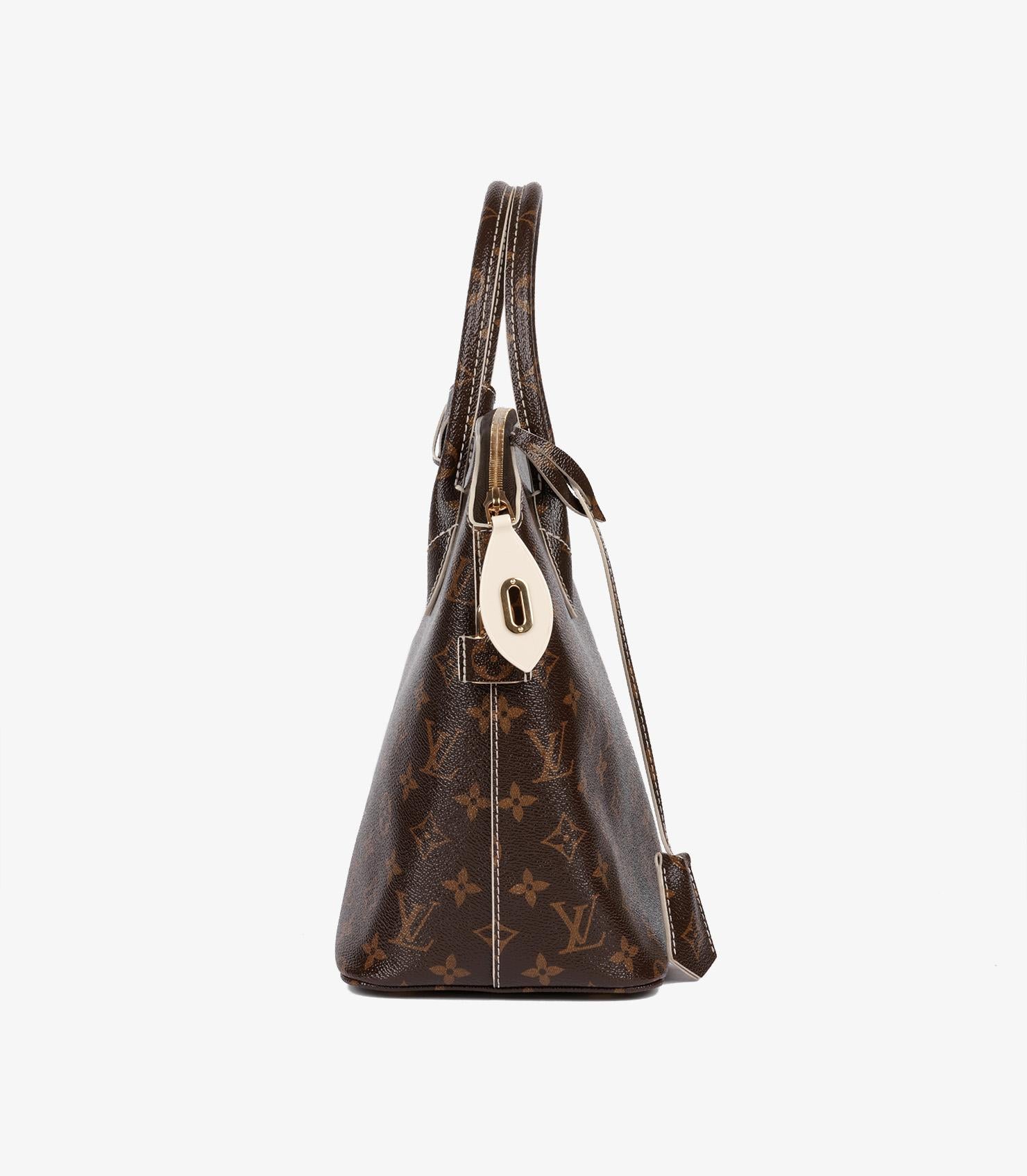 Louis Vuitton Brown Monogram High Shine Coated Canvas Fetish Lockit Excellent état - En vente à Bishop's Stortford, Hertfordshire