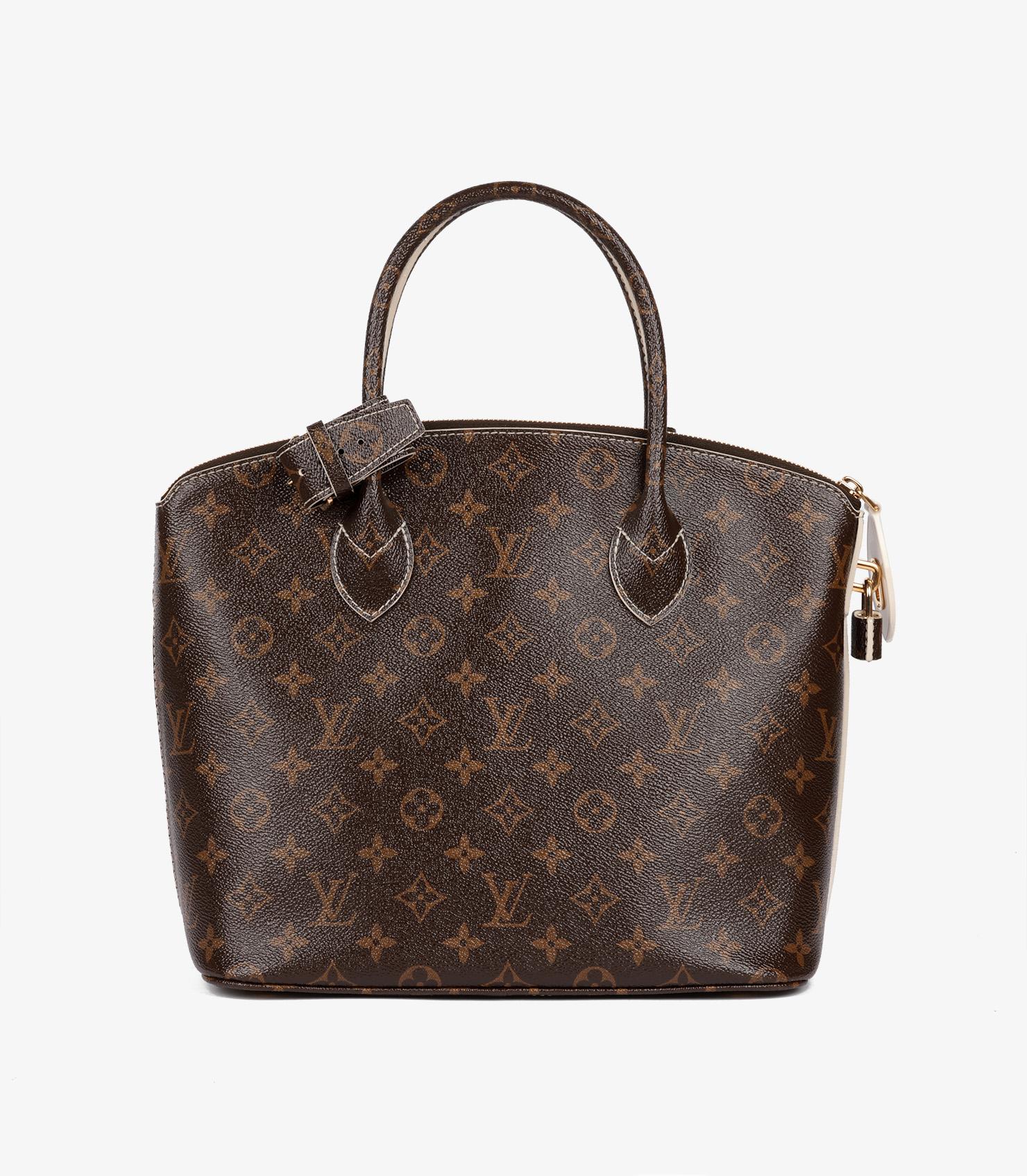 Louis Vuitton Brown Monogram High Shine Coated Canvas Fetish Lockit en vente 1