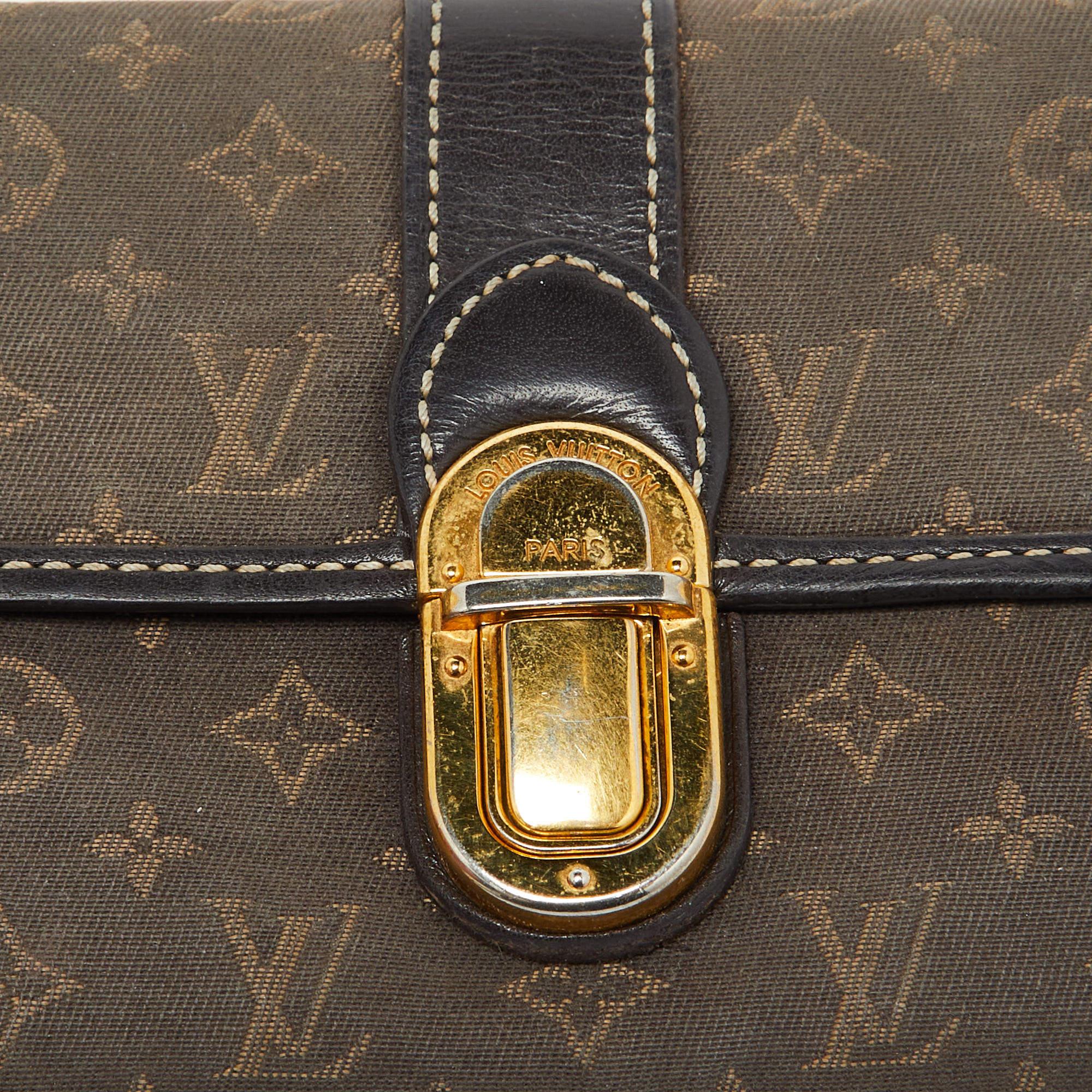 Louis Vuitton Brown Monogram Idylle Canvas and Leather Sarah Wallet For Sale 4