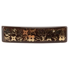 Louis Vuitton Brown Monogram Inclusion Barrette