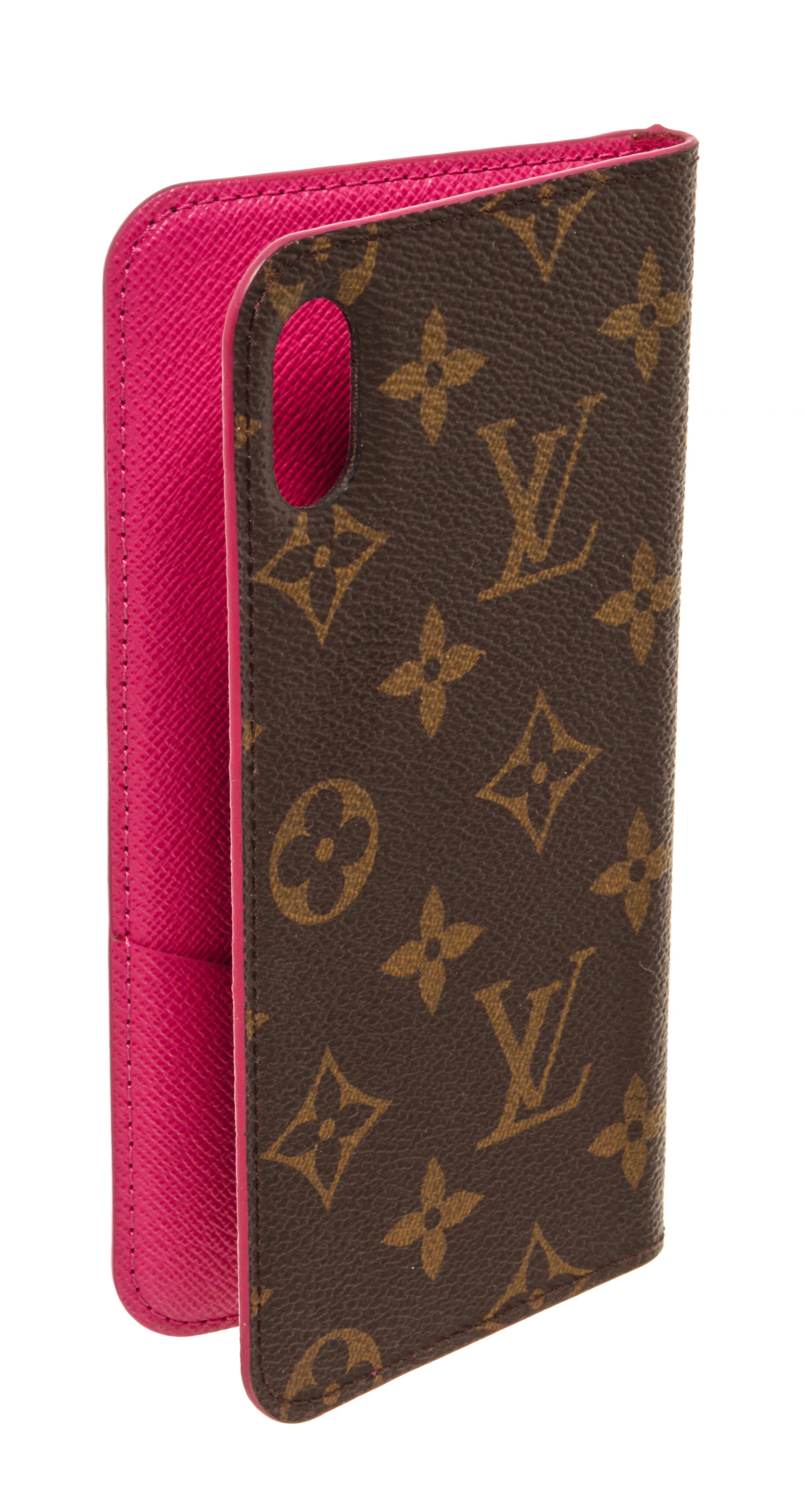 Louis Vuitton Brown Monogram iPhone Xs Max Folio Case 1