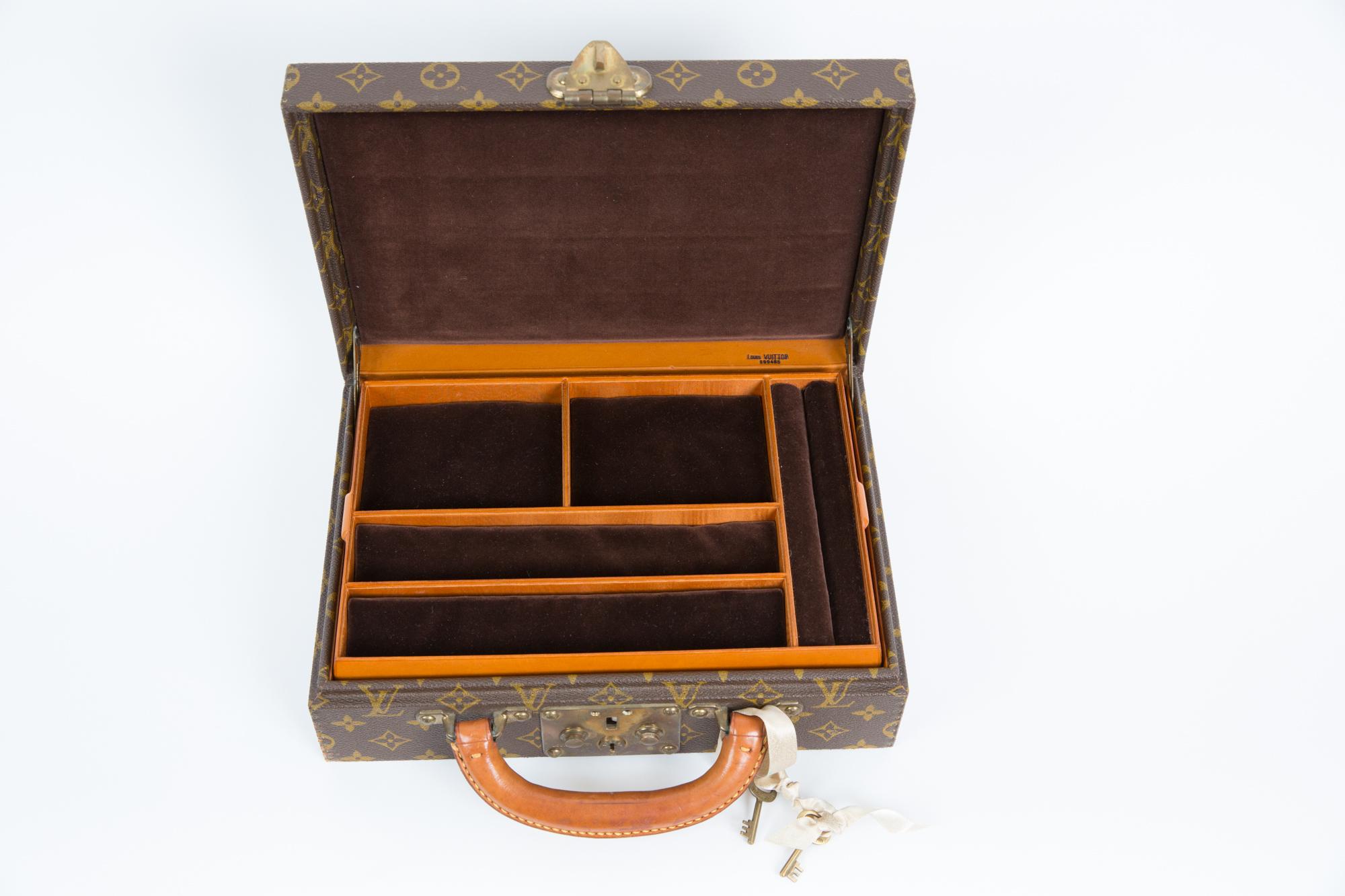 Louis Vuitton Brown Monogram Jewell Case Luggage 1