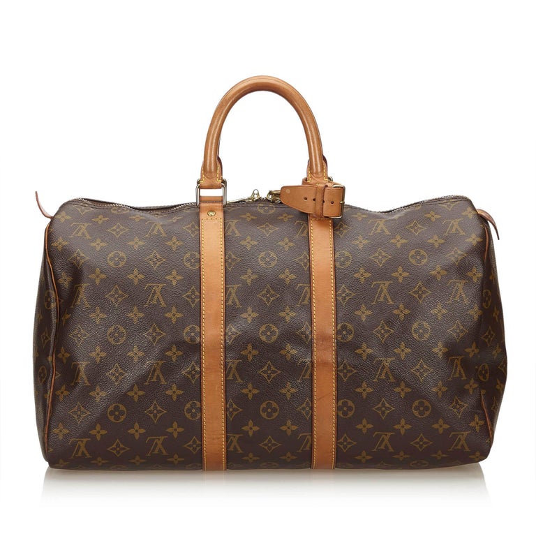 Louis Vuitton Brown Monogram Keepall 45 For Sale at 1stdibs