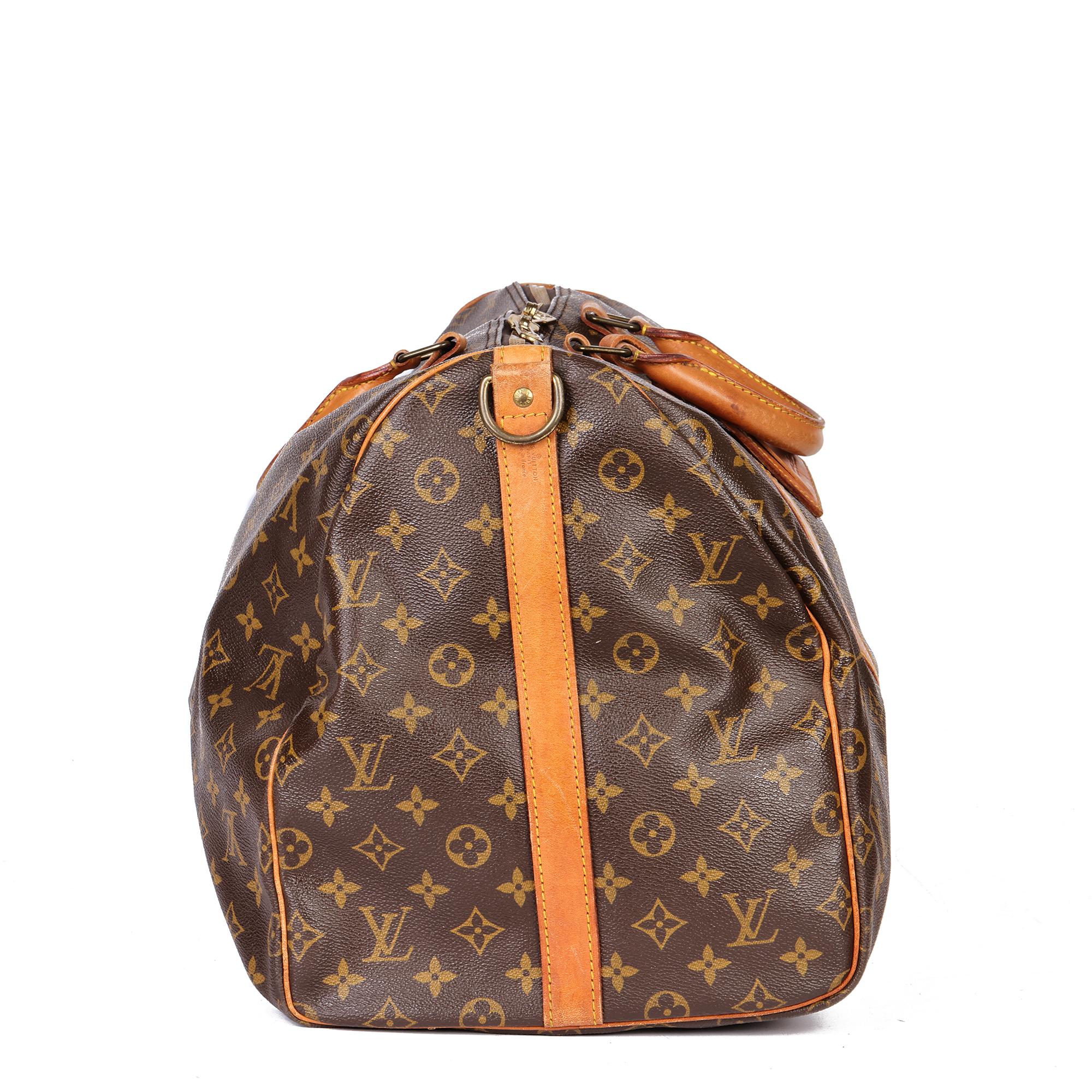 LOUIS VUITTON Brown Monogram Keepall 55 Bandoulière In Good Condition In Bishop's Stortford, Hertfordshire
